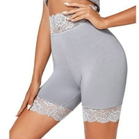 Simplmasygeni ženske kratke hlače Plus veličina Žene plus veličina srednje struka čipke Hot Hotsas Elastične