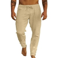Posteljine hlače JOGGERS za mene hlače slikanje pamučne hlače labave hlače za muškarce plus veličine