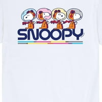 Kikiriki - Snoopy Space Beagle astronaunt kratkih rukava Grafičke majice