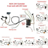 Weelye DIY modificirane žice preklopni komplet 2.4G Bluetooth RC kontroler Dječja vožnja, prekidač gumba