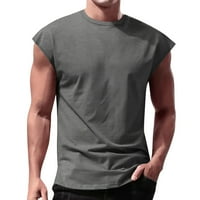Muška majica za puštanje bez rukava na majici bez rukava Slim modni ljetni okrugli kratki rukav
