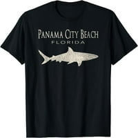 Retro Panama City Beach FL morski pas majica Crni medij