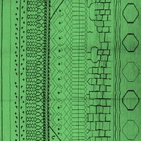 Ahgly Company Indoreni pravokutnik Solid Smaragd Green Moderne prostirke, 5 '7'