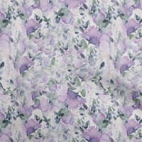 Onuone pamuk poplin tjakav svijetlo ljubičasta tkanina cvjetna tekstura haljina materijala tkanina za