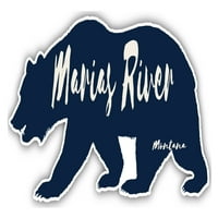 Marias River Montana Suvenir 3x frižider magnetni medvjed dizajn