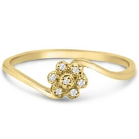 Superjeweler dijamantski dijamantni prsten u žutom zlatu za žene