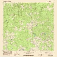 Mapa Topo - Trawick Texas Quad - USGS - 23. 28. - sjajni saten papir