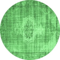 Ahgly Company u zatvorenom okruglom sažetkom Smaragdno zelene savremene prostirke, 4 '