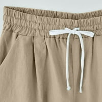 Akiihool kratke hlače za žene Dressy Ljetni ženski pamuk opušteni fit casual multi džep bermudski teretni