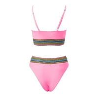 Puawkoer New bikini kupaći kostimioska ploča sa kupaćim kostima Bikini Sportski kupaći kostimi za žene