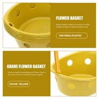 Cvjetne košare plastične košare za spremanje cvjetnih aranžmana s ručkom