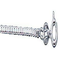 Sterling Silver 16 Unise bo lančani 3D detaljna privjesna ogrlica