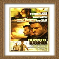Runner Runner Dvostruko matted veliki veliki zlatni ukras uokviren filmski poster Art Print