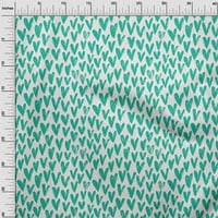 Onuone pamuk poplin twill tirkizna zelena tkanina Valentinovo zanatsko zanatske projekte Dekor tkanina štampu lista široko