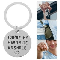 Smiješno slovo od nehrđajućeg čelika tipke za ključeve viseći ukras torbica