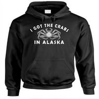 Imam rakove u Aljasci - Fleece pulover hoode, crna, 2xl