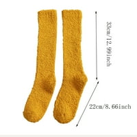 Ženske kratke čarape Žene nejasne čarape Zimske tople koralne čarape Srednje slatke kućne čarape za