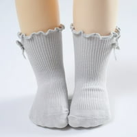 Ketyyh-CHN čarape za cipele za dječake Dječji crtani crtani non klizač za babdene čarape čarape sive,
