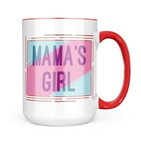 Božić Cookie Tin Mama's Girl Mother Day Pink i ljubičasti krig poklon za ljubitelje čaja za kavu