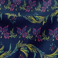 Onuone viskoznog dresa od lišća tkanina i cvjetna umjetnička ispis tkanina od dvorišta