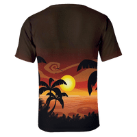 Thirts majice za muškarce, dječake i muške sunset Palm Havajska majica, labav fit s kratkim rukavima