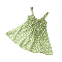 Djevojke Line haljina Toddler Baby cvjetni bowknot Divno lijepa rukava bez rukava opuštena udobna okrugla