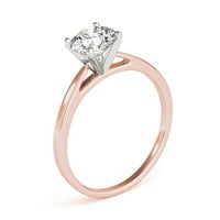 Jewelmore 0. Carat & Carat certifikat 14K Dijamantski katedralski zaručnički prsten za žene za žene