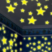 Huaai u tamnoj spavaćih spavaćih fluorescentnih naljepnica zida djeca domaće ukrašavanje žuto