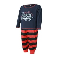 Lizxun Striped roditelj-dječja odjeća, ispis kombinezon za spavanje s dugim rukavima