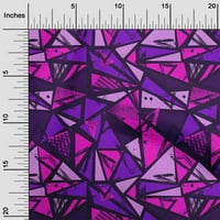 Onuone pamučne poplinske ljubičaste tkanine apstraktori šivajuće tkanine od dvorišta tiskane diy odjeća širine