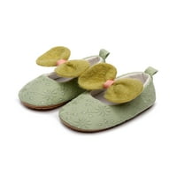 RotoSW Toddler Haljina cipele Comfort Mary Jane Prewalker Stanovi Prozračne princeze cipele Lagana zelena