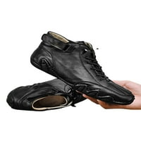 LUMENTO MENS STANDS ručno šivanje gležnjače čizme čizme čizme casual cipele rade non klizanje FAU kožna