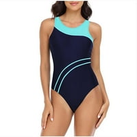 Gaecuw Plus size za kupanje za žene Jedan od kupaćih kostimi bez rukava Gornji klizanje na zatvaranju
