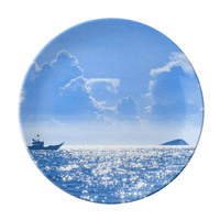 Ocean Water morski brod Nauka priroda Ploča za slike Dekorativni porculanski salver za pribor za večeru