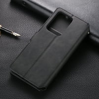 Case sa Samsungom A 4G sa držačem utora sa karticom, laganim folija pokrivenom bojom, retro stil meka
