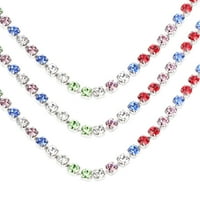3a Češki lanac za čašicu za rhinestone Mi Color Claw Chart Diy nakit ukras za ukrašavanje srebra