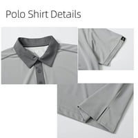 Karakteristična majica s kratkim rukavima satenkudom muške majice s kratkim rukavima Slim Fit Golf Teniska majica 2xl