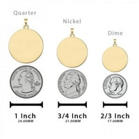 Blažena Angela FOLIGNO verske medalje veličine dimeta, čvrstog 14k bijelog zlata
