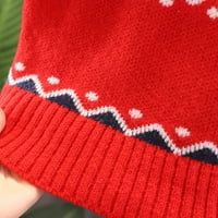 Aaiyomet Boys Dukseri Child Baby Girls Slatko crtani turtleneck džemper vrhovi božićne odjeće