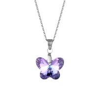 Ogrlica od nehrđajućeg čelika Yueulianxi Jednostavan sjajni lanac savratnika leptira pogodan za sve prilike