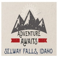 Selway Falls Idaho suvenir Frižider Magnet Adventure čeka dizajn