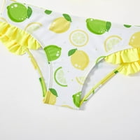 ROVGA Ljetni dječji kupaći kostimi za kupalište Big dječji voćni limun uzorak odvojeni kupaći kostimi