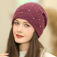 Žene šeširne boje tople modne zimske hladno otporne u uši pletene pulover glave ugodne moderne pokrivaljke