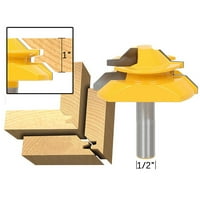 TIITSTOY 45Degree Lock Mitre Router Bit Woodwork TENON TOOL TOOL W SHANK