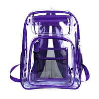Haykey Heavy Duty Clear Raistog ruksaka sa velikim pretinkom za laptop, plastične torbe za školu, stadion,