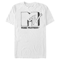 Muški MTV DIY Logo Grafički grafički tee srebrni veliki
