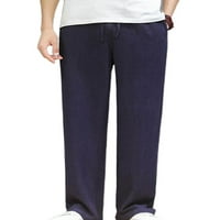 Muške nacrtane ravnotežne hlače za noge Ljetni salon dugih pantalona kremasta-bijela 3xl