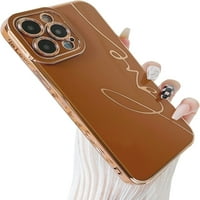 Kompatibilan sa iPhone Pro Case Slatka, luksuzna futrola za ljubavnu slova za žene djevojke, meka TPU