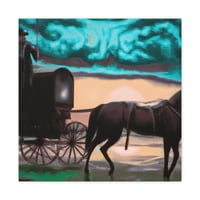 Stagecoach u sumrak - platno