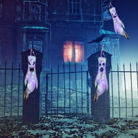 Ydxl Halloween Ghost Windsock užaren preklop sablasni jezivi festivalski ukras poliesterskih duhova,